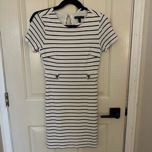 Banana Republic Navy and White Striped Mini Dress